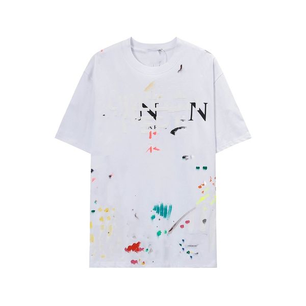 

men's t-shirts fashion men's t-shirt 2023 lanvin new cotton soft anti-wrinkle retro decorative printing letters casual student lov, White;black