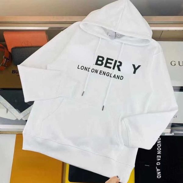 

plus size 5xl hooded sweatshirt men women hoodies burb designer hoodie printed hooded sweater pullover coat cotton hoody casual shirt 4xl 5x, Black