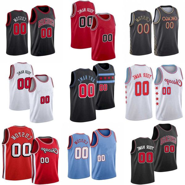 

2023 75th custom mens womens chicago''bulls''jersey 13 tony bradley 12 ayo dosunmu 3 devon dotson 5 derrick jones jr. ba, Black;red