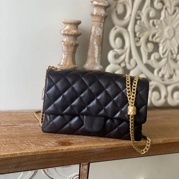 

1:1 sheepskin chain bag luxury designer bags 25cm lady purse with box c181