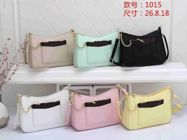 

classic luxury chain fashion 2021 plaid flower brand wallet vintage ladies brown leather handbag designer shoulder bag with two piece set ba