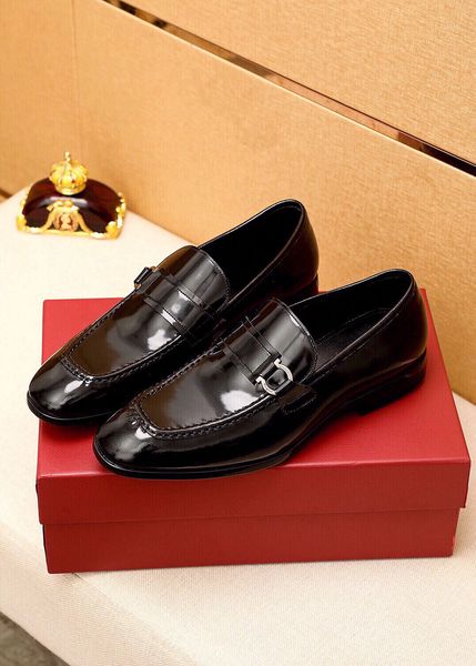 

fashion 2023 men genuine leather dress shoes new trend male business comfortable brand designer oxfords zapatos hombre size 38-45, Black
