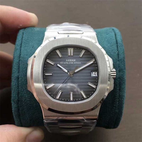 

new diver luxury business watch men sapphire fashion classic stainless steel automatic mechanical watches 10bar waterproof clock, Slivery;black