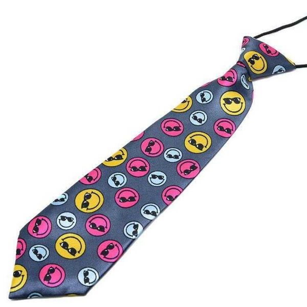 

musical note polka dot ties cartoon pattern rubber band printing small necktie, Red;brown