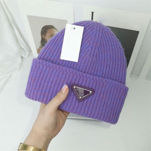 

designer knit woolen cuffed beanie skull caps and hats for mens womens fashion luxury winter spring fall autumn plain bonnets casual solid d, Blue;gray