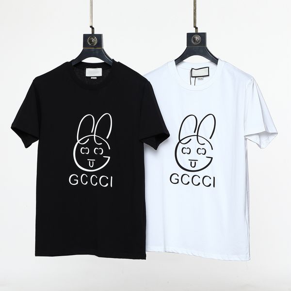 

2023 designer fashion summer mens t-shirts womens designers for men letter polos tshirts clothing short sleeved tshirt large tees for sale, White;black