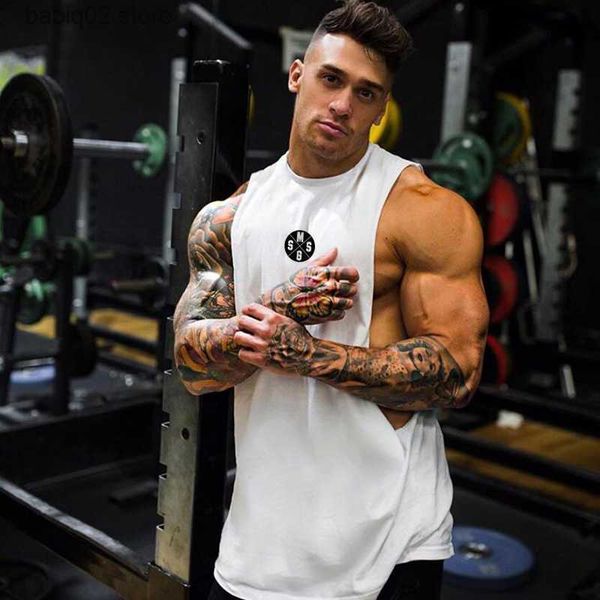 

men' tank muscleguys mens workout tank fitness bodybuilding clothing low cut armholes vivid vest muscle singlets men activewear tank, White;black