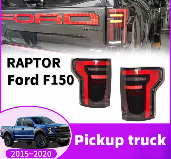 

auto led rear lamp for ford raptor f150 20 15-20 20 pickup taillight assembly brake reversing taillights accessories