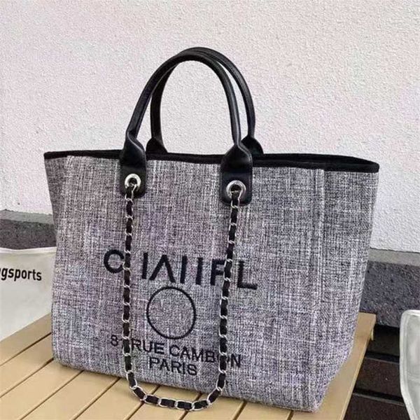 

60% off luxury women's classics handbags beach canvas embroidered chains bag small large female pack backpack x4fe