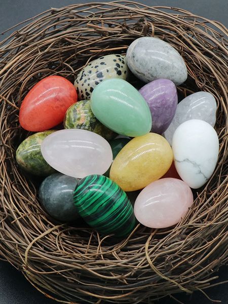 

new selling healing natural crystal gemstone pendant different main stones eggs shape pendant for jewelry making, Silver