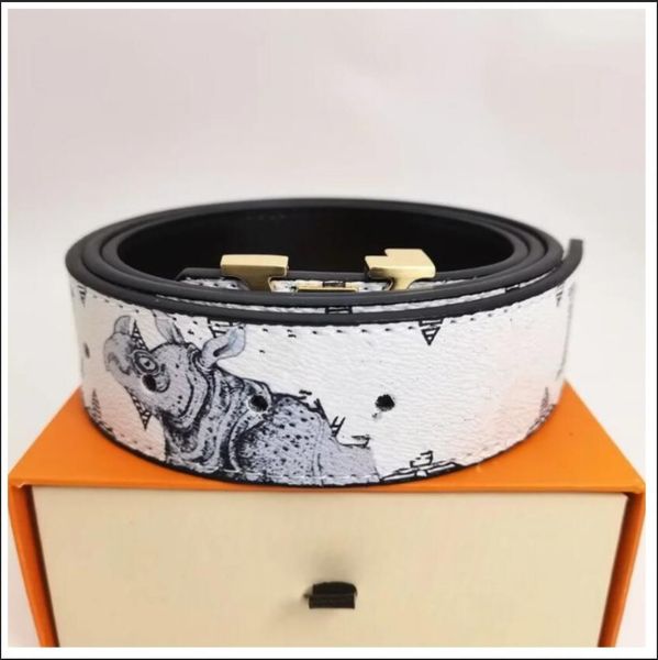 

men designer belts classic fashion luxury casual letter smooth buckle womens mens leather belt width 3.8cm with orange box, Black;brown