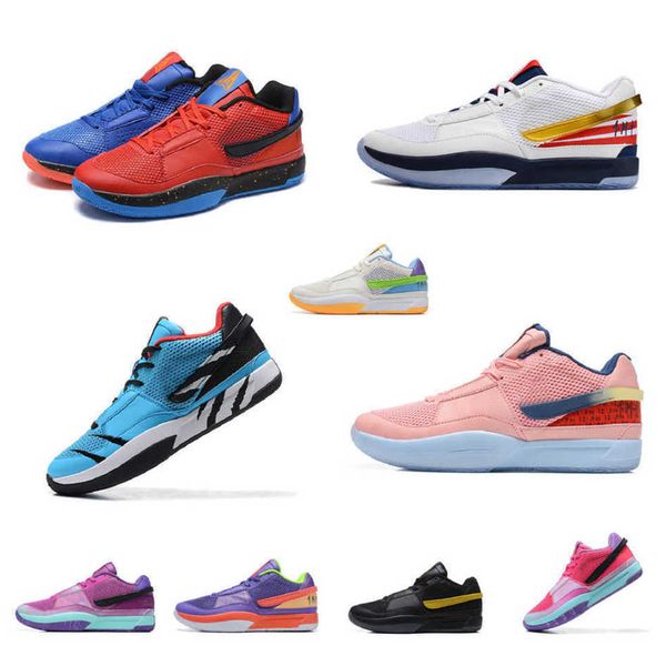 

scratch mens ja 1 morant basketball shoes 1s usa blue red white gold day one midnight black silver purple pink easter bhm sneaker tennis wit