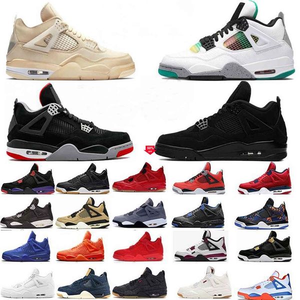 

designer sport shoes 4 men women basketball shoes 4s new jumpman sneakers size 12 black cat fire red bred iv cactus jack trainers209z