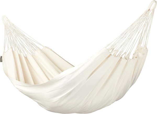 

modesta latte - organic cotton single classic camp hammock