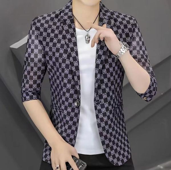 

designer fashion mens suit blazer jacket men stylist letter embroidery dhalf sleeve casual party wedding blazer hoodie coats, White;black