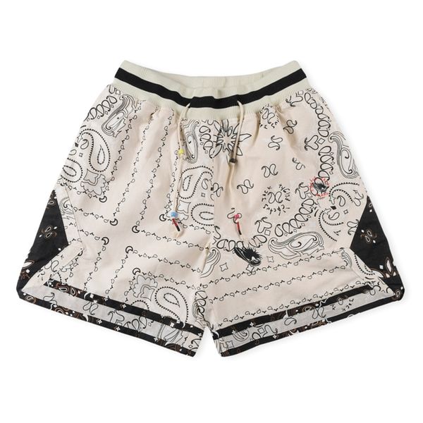 

flower basketball shorts 1 sports shorts, White;black