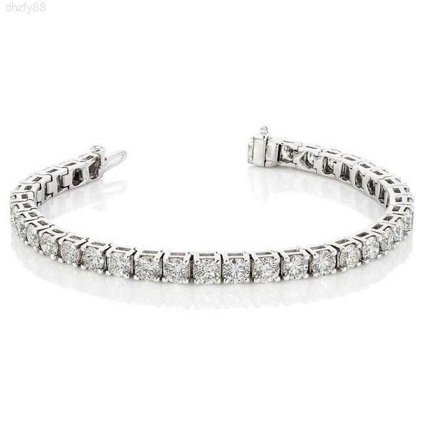 

yuyinggems bling jewelry silver tennis bracelet d/vvs moissanite loose 2mm 3mm 4mm diamond 5mm 6mm 6.5mm 1 piece gold plated