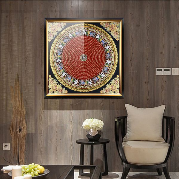 

thangka traditional art canvas painting abstract style poster living room decoration wall pictures for room decor wall decor