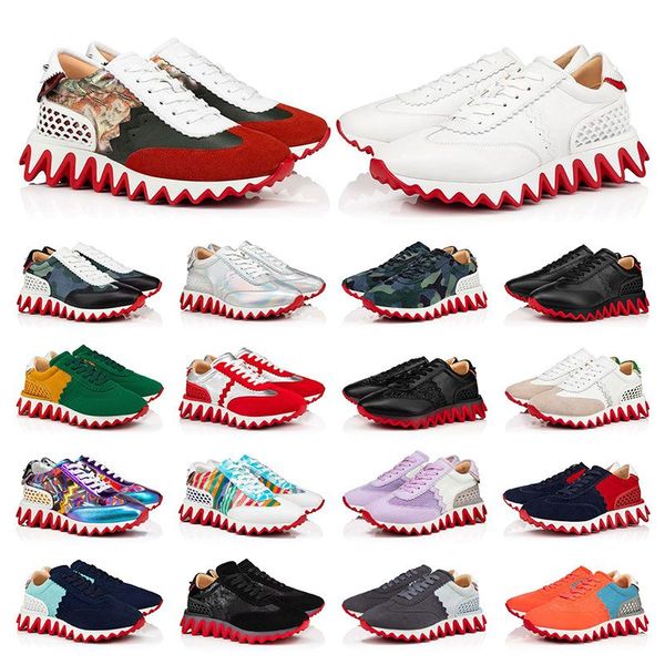 

2023 men women casual shoes luxury designers shark sports sneakers genuine leather rivet sharks green black mens sport fashion trainers walk