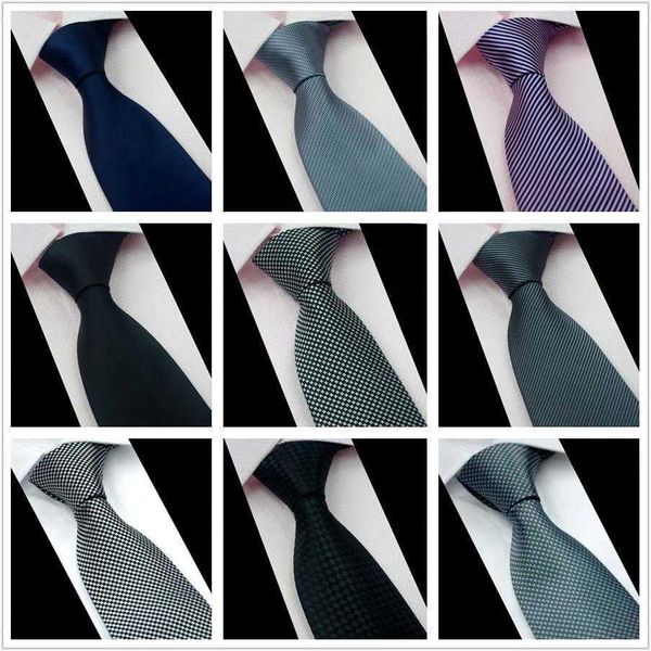 

mens formal wear business tie korean style gray black dots and stripes, Blue;purple