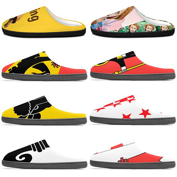 

diy Slippers Custom Slippers Customized Cotton Slippers Men Women Cotton Slippers lovely antislip antiskid Warm Customized Patterns big Size 60188
