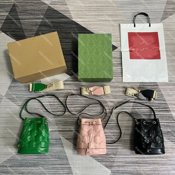 

original packaging on the market matelasse bucket bag women one shoulder crossbody bag designer bag handbag gg embroidered geometric pattern