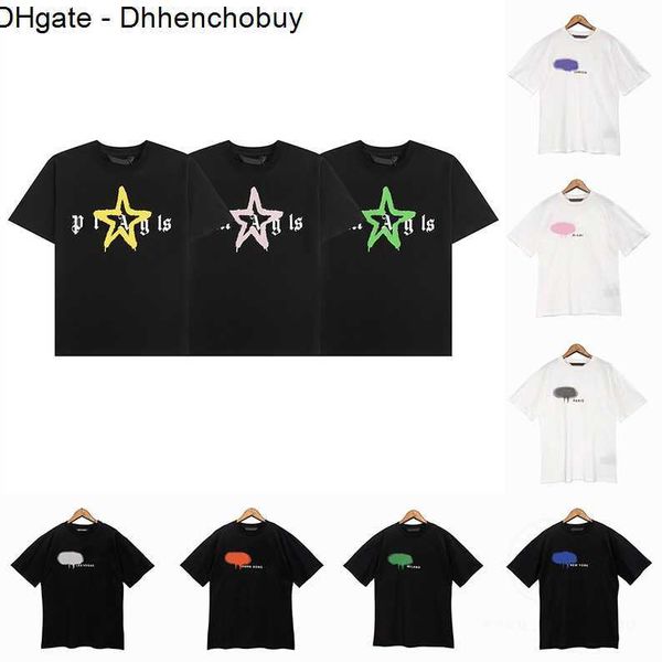 

tshirt angels summer mens womens designers t shirts palms luxurys letter cotton tshirts clothing polos short sleeve high1 quality clothes t, White;black