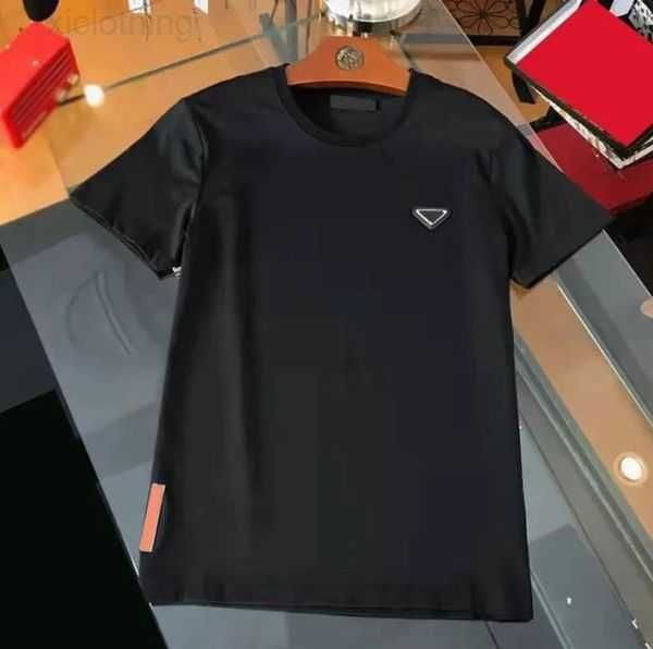 

summer mens t-shirts brand cotton triangular letter printed round neck tshirts short sleeve tees casual asian size 99e0x, White;black