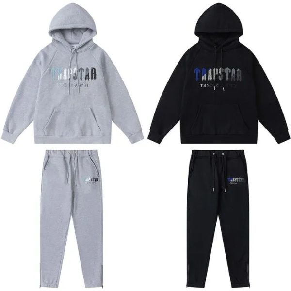 

Trapstar Mens Tracksuits Men' Tracksuit Trend Hooded 2 Pieces Set Hoodie Sweatshirt Sweatpants Sportwear Jogging Outfit Logo Man Clothng 01, A6