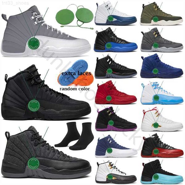 

12s men basketball shoes jumpman 12 mens trainers black taxi flu game hyper royal royalty taxi nylon michigan gym red indigo dark grey playo