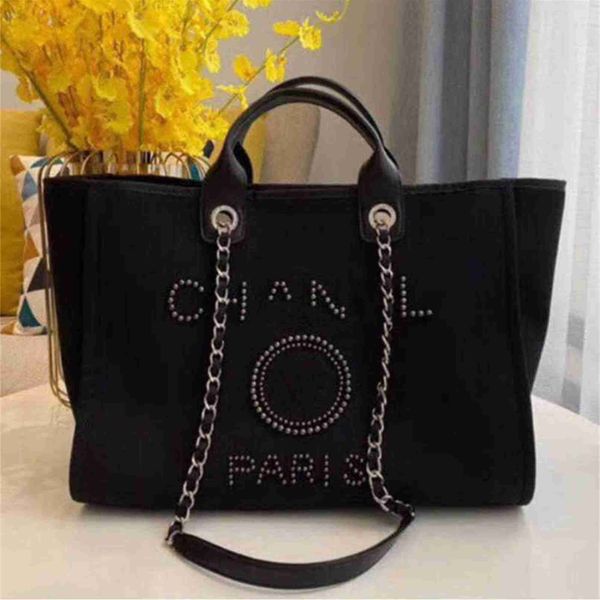 

70% off luxury women's fashion classic canvas beach bag large capacity small chain packs big handbags oe30