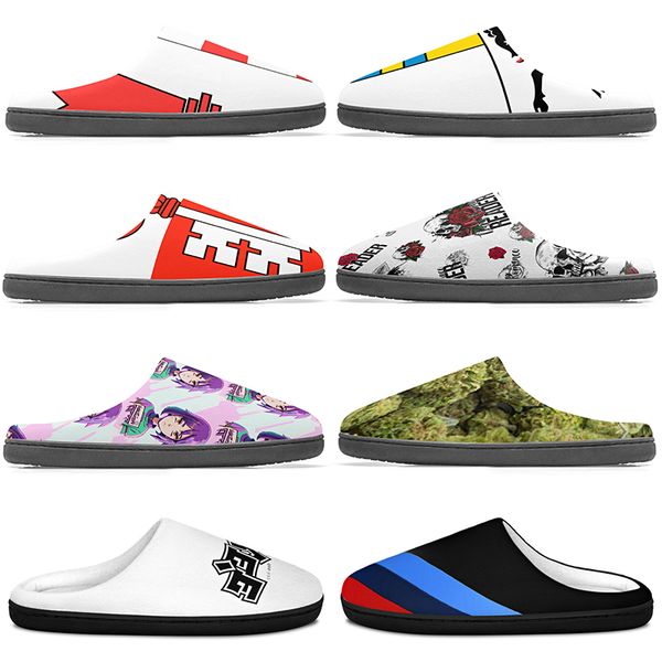 

diy Slippers Custom Slippers Customized Cotton Slippers Men Women Cotton Slippers precious antislip antiskid Warm Customized Patterns big Size p56703
