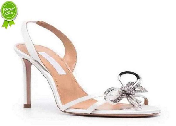 

designer sandals quality aquazzuras rs womens sandalsbabe embellished sandal heels crysta buckle party wedding dress shoes heel bac1615318, Black