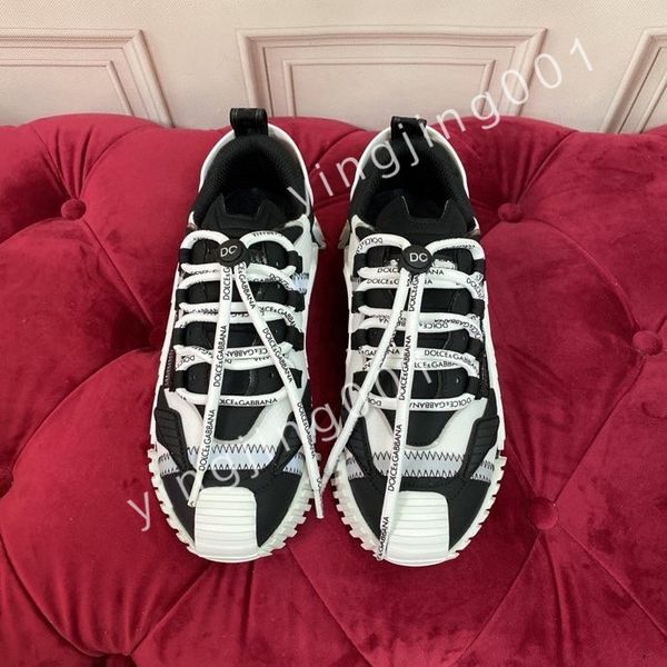 

new luxury famous runner men sneakers shoes low-calfskin trainers white black famous skateboard walkin