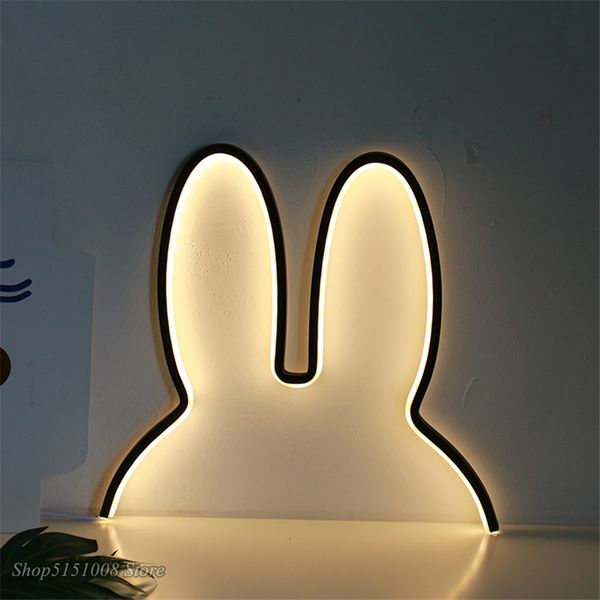 

lamps shades baby rabbit night lights usb powered led lamp cute desk lamps children kid girls holiday gift table decor atmosphere night lamp