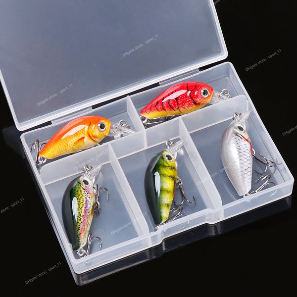 

36mm 3.6g 5pcs mini crankbait fishing lures ater artificial hard bait minnow swimbait wobblers carp fishing lure set fishingfishing lures