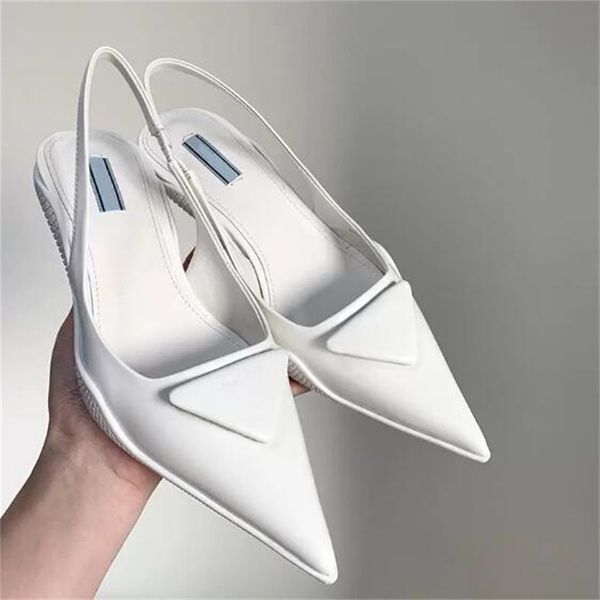 

classic women's sandals stilettos sandal fashion stiletto heel shoes luxury designer pointed toe pump lady wedding party dress shoe, Black