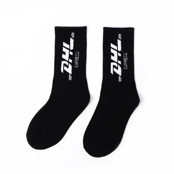 

2023 dhl printed socks fashion skateboard stockings outdoor athletic socks for cotton breathable socks a4, Black