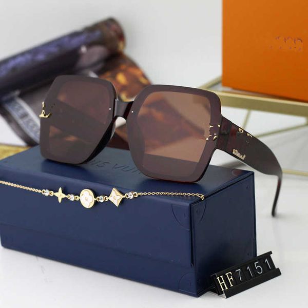 

fashion designer lou vut luxury sunglasses 2021 new generous frameless street shooting women's fashion straight, White;black