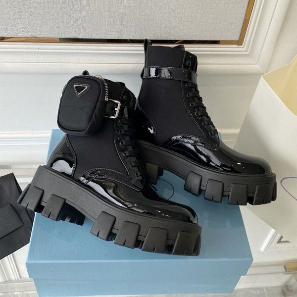 

Designer boots Luxury Boots Men Women Shoes Platform Thin Base Comfort Embossed Patent Leather Mules Copper Triple Black Ivory Winter Fashion Boots Size 35-41, White