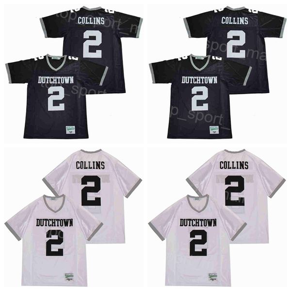 

high school football 2 landon collins jersey dutchtown pullover white team color embroidery and sewing for sport fans breathable college moi, Black