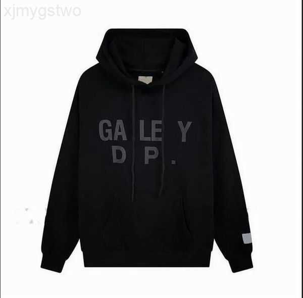 

men's hoodies sweatshirts hoodie designer galleryes depts gary painted graffiti used letters printed loose casual fashion men and women, Black