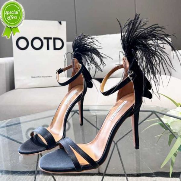 

designer sandals aquazzura dress designers shoes womens stiletto heel sandals satin rhinestone embellished electric blue black green concert