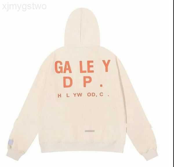 

men's hoodies sweatshirts hoodie designer galleryes depts gary painted graffiti used letters printed loose casual fashion men and women, Black