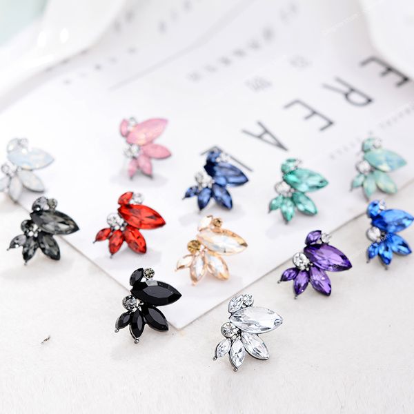 

symmetrical acrylic opal stone stud earrings for woman unique personality fashion jewelry christmas gift for girls earringsstud earrings jew, Golden;silver
