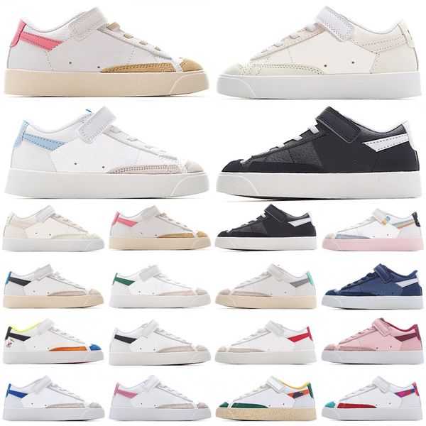 

blazers mid 77 low jumbo kids running shoes vintage white habanero red lucid green indigo arctic punch 2023 athletic trainers sneakers size