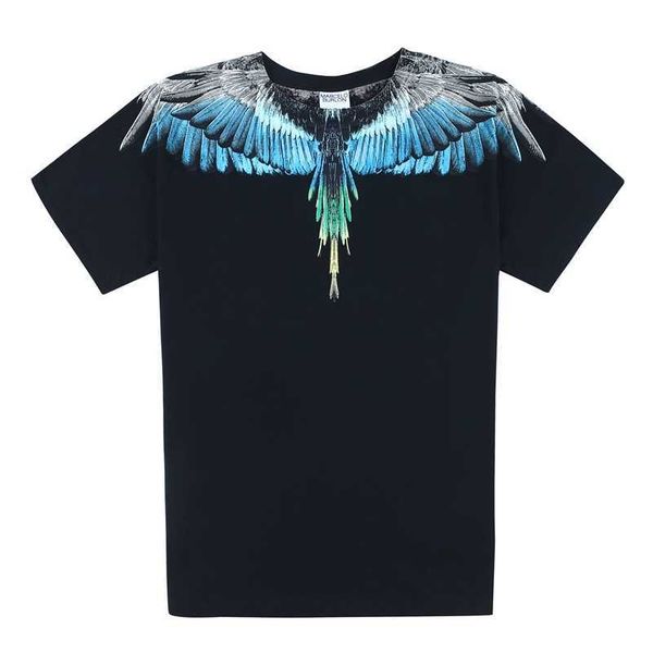 

designer marcelos burlons pink purple winged short sleeve men's and women's street t-shirts summer fashion ins x1ej, White;black