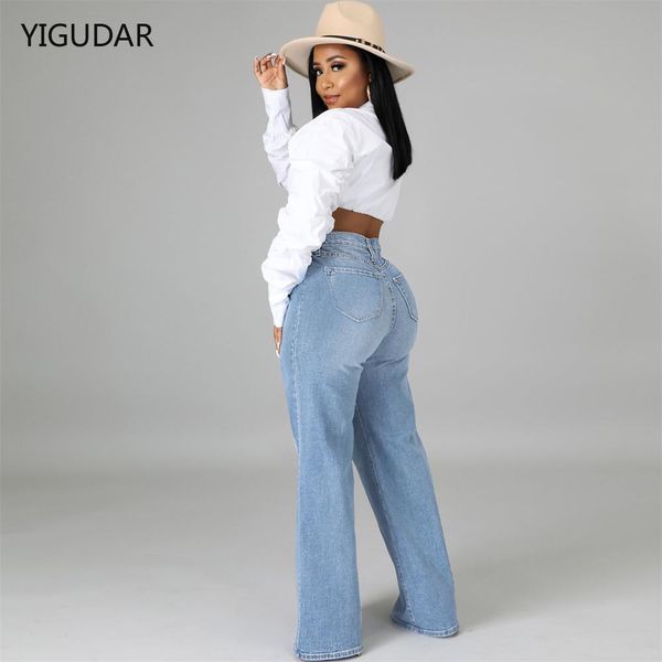 

jeans skinny women jeans button fly women's flare jeans autumn fashion woman denim pants jean femme high waist full length slim jeans, Blue