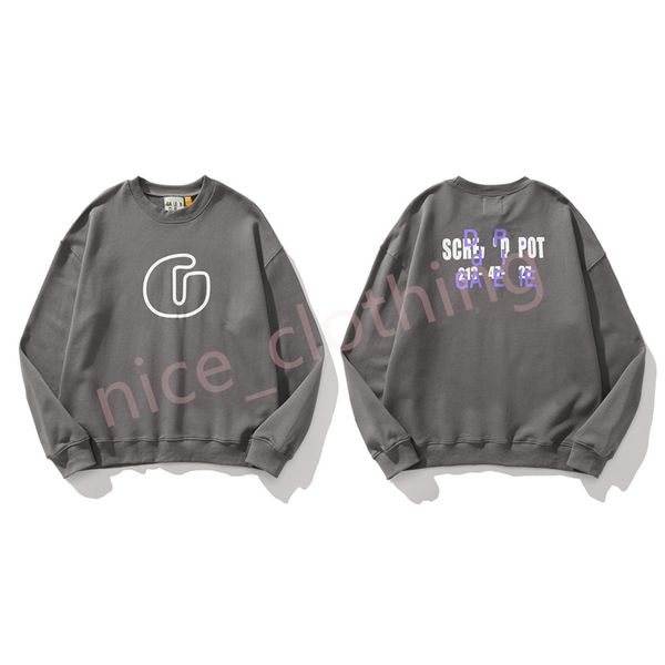

designer galleryse hoodies depts hoody luxury pullover sweatshirts loose long sleeve hooded jumper mens womens fashion streetwear lovers cl, Black