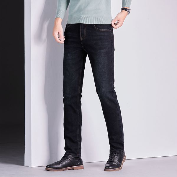 

men's jeans stretch straight tube slim casual fashion versatile 230417, Blue